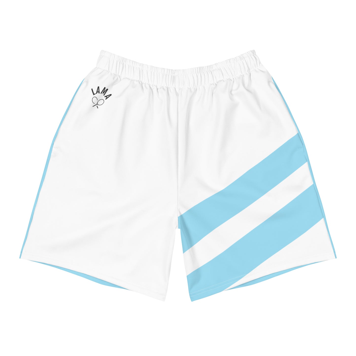 Tennis shorts white light blue