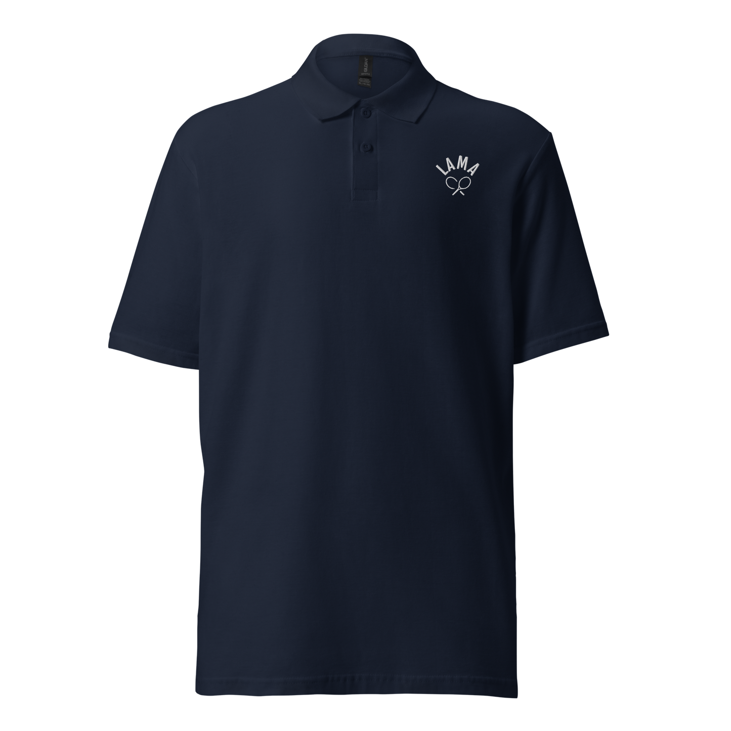 Tennis pique polo shirt navy