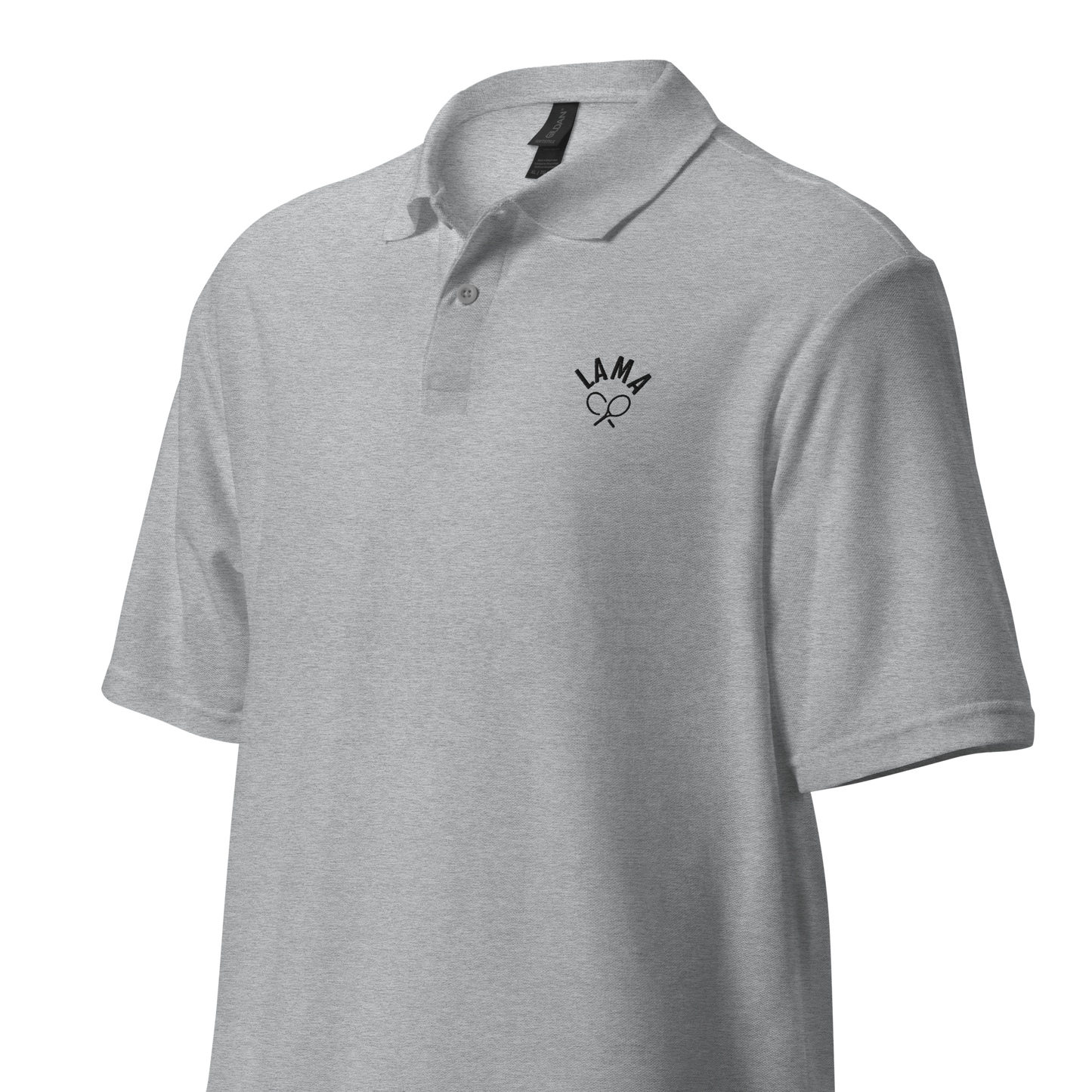 Tennis pique polo shirt white