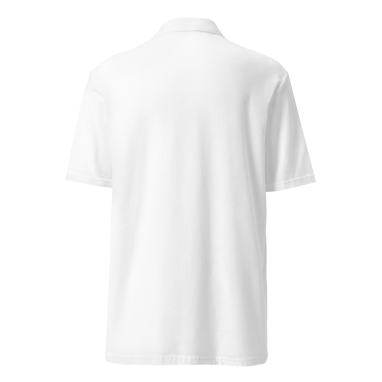 Tennis pique polo shirt white